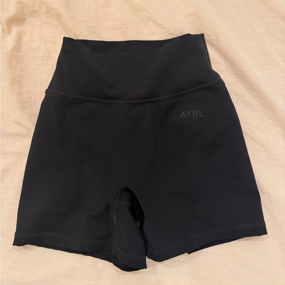 AYBL Black Bike Shorts High-Waisted Performance